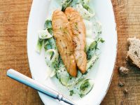 Wildlachs mit Bärlauchsauce Rezept