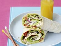 Wraps mit Hähnchen, Salat und Avocado Rezept