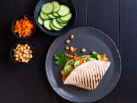 Wraps mit Kichererbsen und Avocado Rezept
