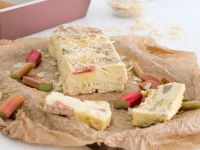 Zauberkuchen mit Rhabarber