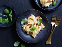 Ziegenkäse-Pasta mit getrockneten Tomaten