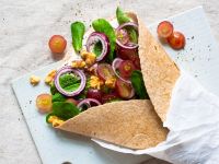 Ziegenkäse-Wraps mit Weintrauben Rezept