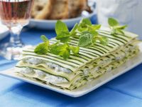 Zucchini-Lasagne mit Frischkäse Rezept