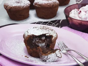 Flüssige Schokomuffins Flüssige Schokomuffins