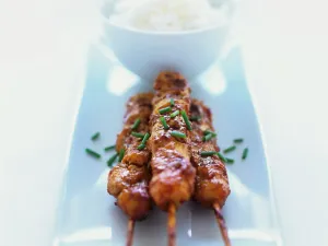 Gegrillte Wurzige Hahnchenspiesse Rezept Eat Smarter