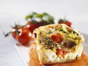 Mini-Quiches mit Lauch
