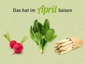 Saisonkalender für April