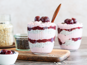 Cherry-Chia-Overnight-Oats Rezept