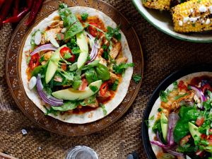 Gefüllte Tortillas mit Hähnchen Rezept