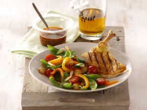 Gegrillte Maispoulardenbrust in Cajun-Gewürzöl Rezept