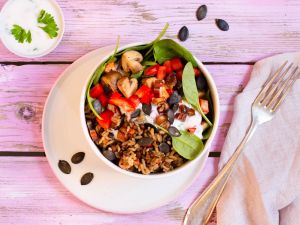 Gemüse-Bowl mit reis-fit Feelgood Linsen mit Reis & Gemüse Rezept