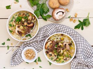 Kartoffel-Hack-Suppe mit Pilzen Rezept Kartoffel-Hack-Suppe mit Pilzen Rezept