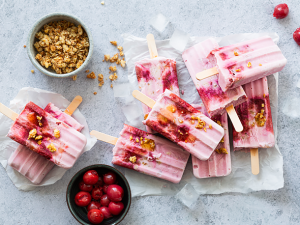 Kirsch-Breakfast-Popsicles Rezept