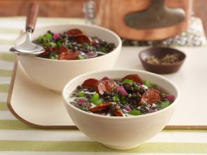 Linsensuppe mit Chorizo Rezept