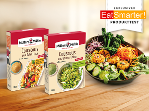 Couscous-Innovation von Müllers Mühle: Pflanzliche Kraftpakete suchen 50 neugierige Gaumen