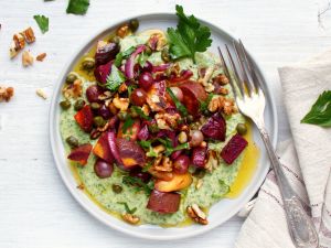 Ofengemüse mit Sauce Rezept