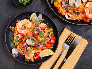 Paella mit Meeresfrüchten Rezept