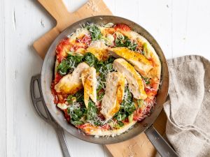 Pfannenpizza ohne Hefe Rezept