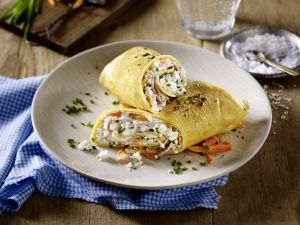 Pikanter Frühstücks-Wrap