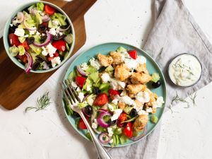 Putengyros mit Dip Rezept