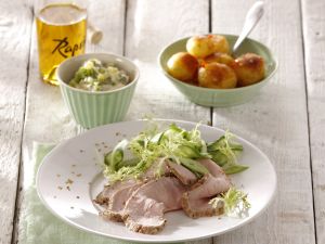 Roastbeef vom Kalb mit Koriander-Remoulade Rezept