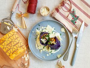Rotkohlrouladen ohne Fleisch Rezept