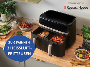 Genuss auf Knopfdruck: die Satisfry Heißluftfritteuse von Russell Hobbs