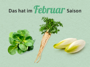 Saisonkalender für Februar