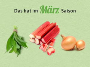 Saisonkalender für März