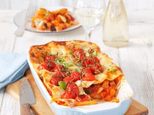 Vegane Lasagne mit Cherrytomaten Rezept