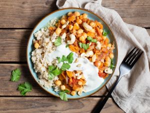 Vegetarisches Kichererbsencurry mit Aprikosen Rezept