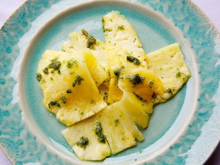 Ananas-Carpaccio Rezept