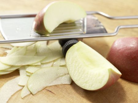 Apfelchips mit Schokolade Zubereitung Schritt 1 Apfelchips mit Schokolade Zubereitung Schritt 1