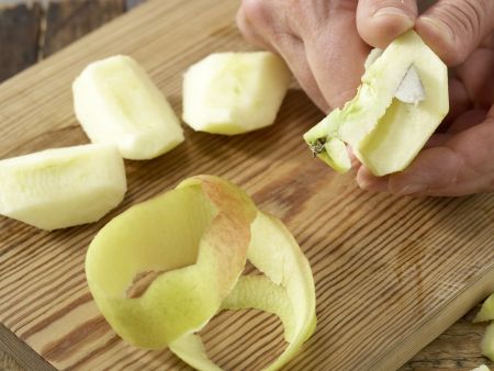 Apfelmus-Brei mit Haferflocken Zubereitung Schritt 1 Apfelmus-Brei mit Haferflocken Zubereitung Schritt 1