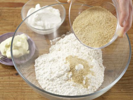Aprikosen-Joghurt-Tarte Zubereitung Schritt 1 Aprikosen-Joghurt-Tarte Zubereitung Schritt 1