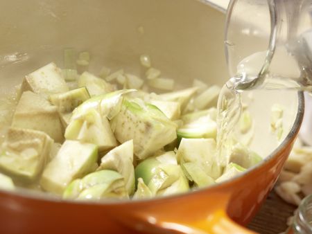 Artischocken-Cremesuppe Zubereitung Schritt 6 Artischocken-Cremesuppe Zubereitung Schritt 6