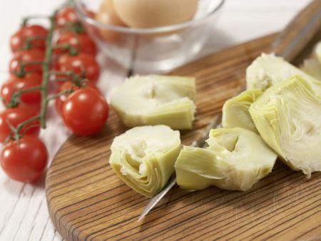 Artischocken-Tortilla Zubereitung Schritt 1 Artischocken-Tortilla Zubereitung Schritt 1
