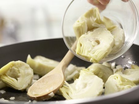 Artischocken-Tortilla Zubereitung Schritt 5 Artischocken-Tortilla Zubereitung Schritt 5