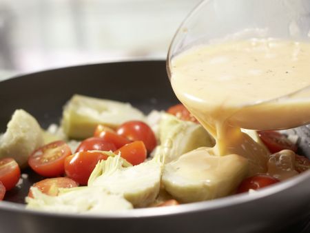 Artischocken-Tortilla Zubereitung Schritt 6 Artischocken-Tortilla Zubereitung Schritt 6