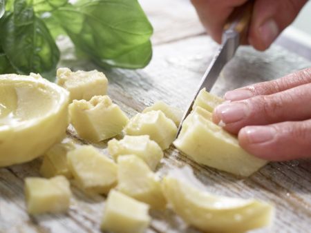 Artischockencreme auf Maiswaffeln Zubereitung Schritt 3 Artischockencreme auf Maiswaffeln Zubereitung Schritt 3