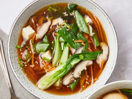 Asiatische Gemüse-Miso-Suppe