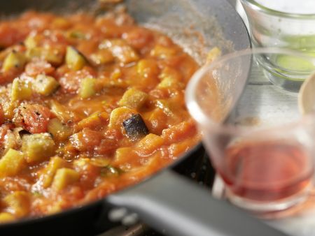 Auberginen-Spaghetti Zubereitung Schritt 7 Auberginen-Spaghetti Zubereitung Schritt 7