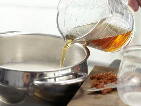 Bärlauch-Schaum mit Buchweizenklößen Zubereitung Schritt 1 Bärlauch-Schaum mit Buchweizenklößen Zubereitung Schritt 1