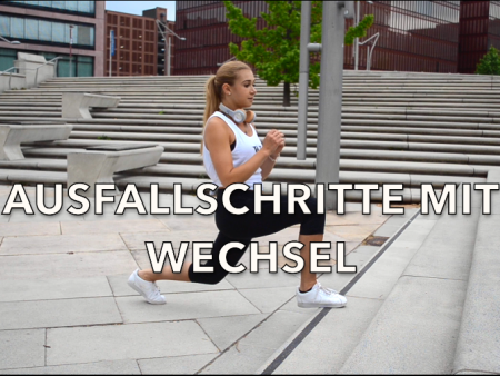 Ausfallschritte mit Wechsel