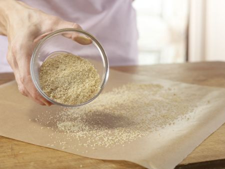 Biskuitrolle mit Erdbeersahne Zubereitung Schritt 5 Biskuitrolle mit Erdbeersahne Zubereitung Schritt 5