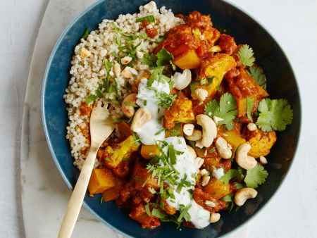 Blumenkohl-Gerstengraupen-Topf