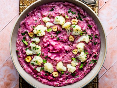 Blumenkohl-Risotto mit Roter Bete