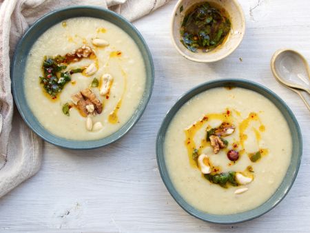 Blumenkohlsuppe mit Linsen