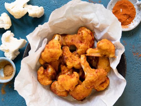 Blumenkohlwings aus dem Backofen