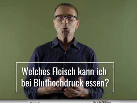 Welches Fleisch kann ich bei Bluthochdruck essen?